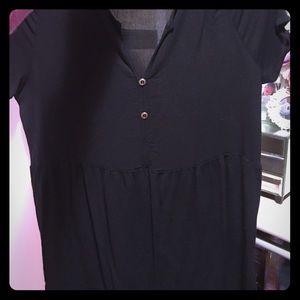 Black babydoll shirt from local boutique